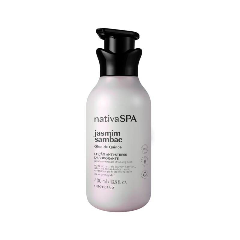 Combo Nativa SPA Jasmim Sambac: Loção Corporal 400ml + Body Splash 200ml
