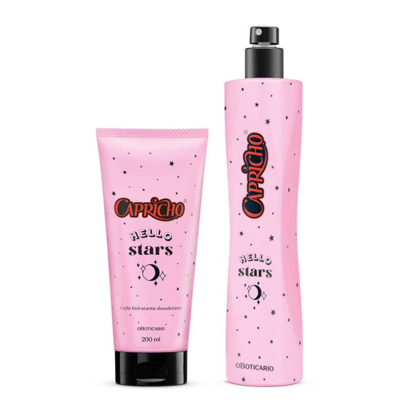 Conjunto Capricho Hello Stars o Boticário Body (2 Produtos) Menor preço em Conjunto Capricho Hello Stars o Boticário Body (2 Produtos)