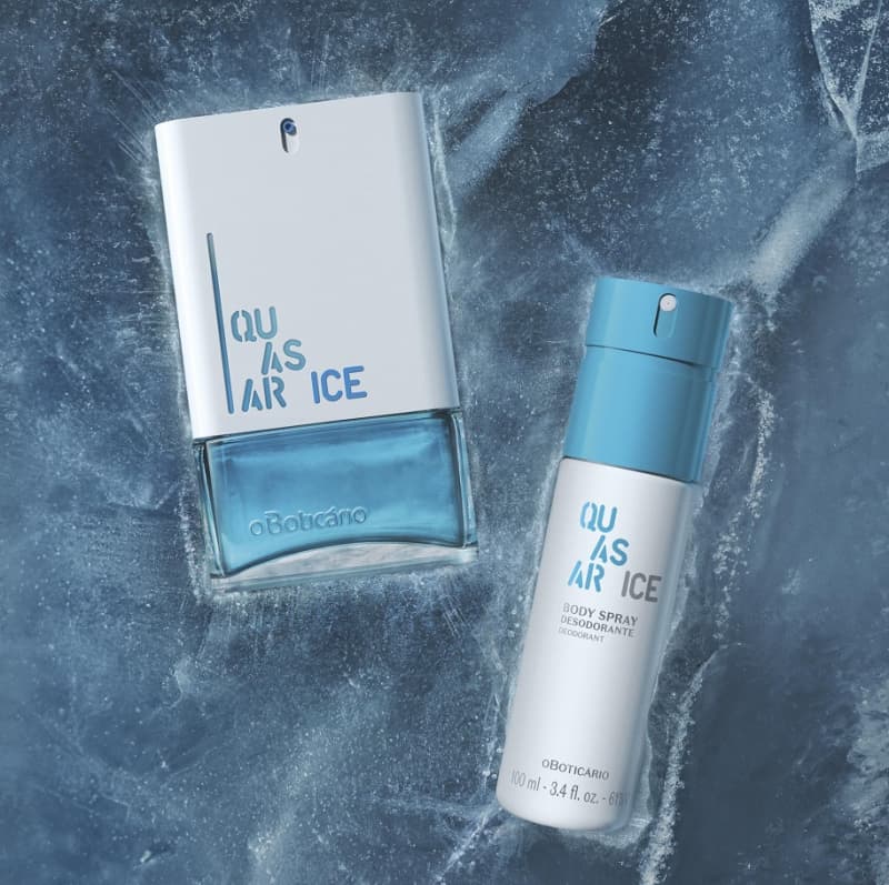 Combo Quasar Ice: Desodorante Colônia 100ml + Body Spray 100ml