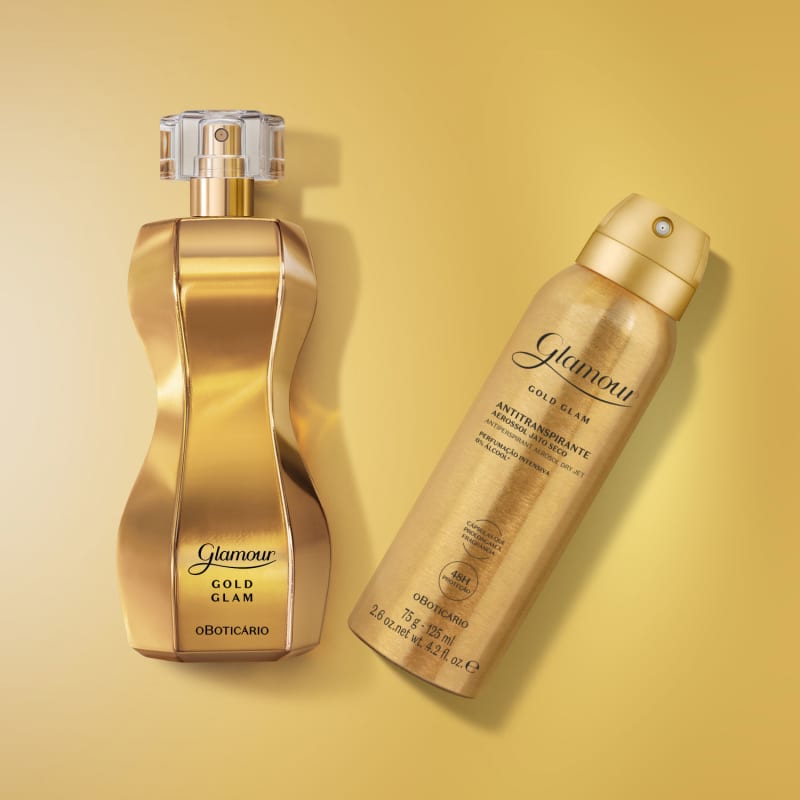 Glamour Gold Glam - O Boticário  Produtos de beleza, Cosméticos, Boticário