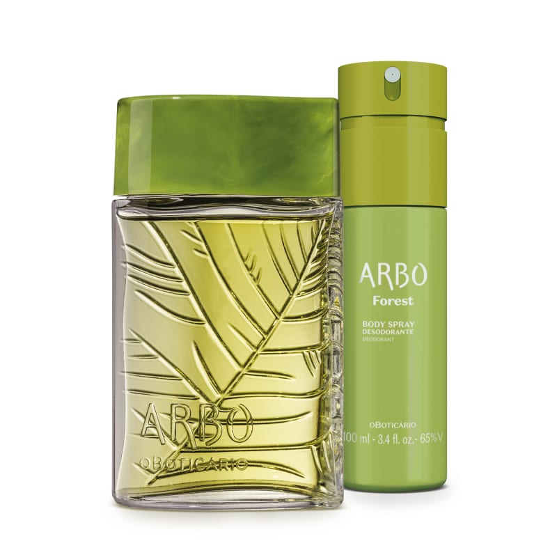 Combo Arbo Forest Desodorante Colônia 100ml + Body Spray 100ml