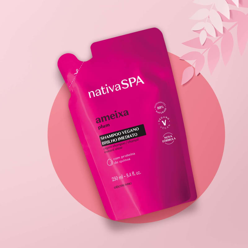 Refil Shampoo para Cabelos Luminosos Nativa SPA Ameixa 250ml | O Boticário