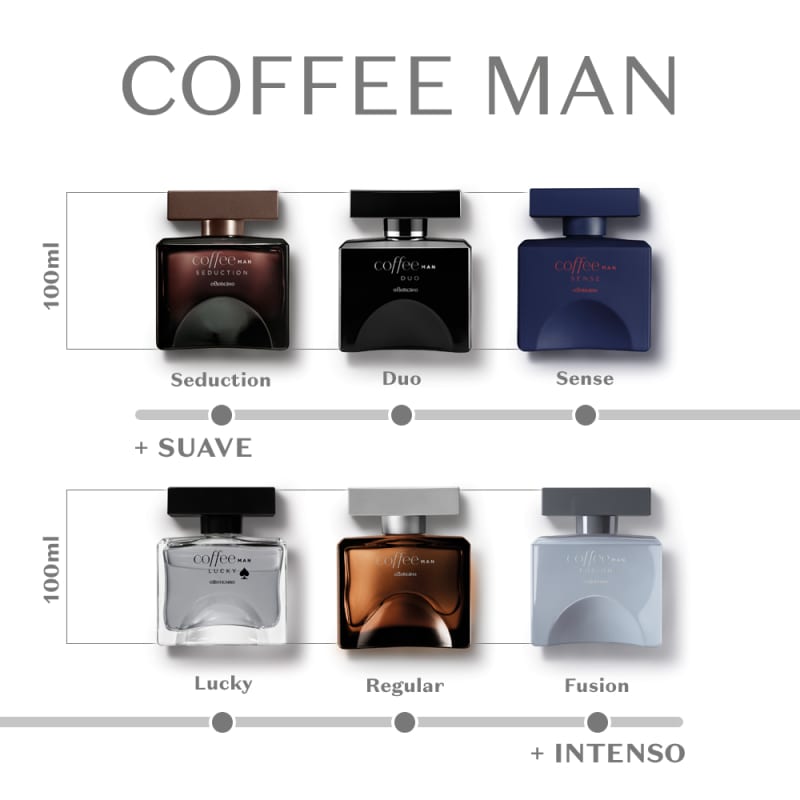 Coffee Man Duo Desodorante Colônia, 100ml