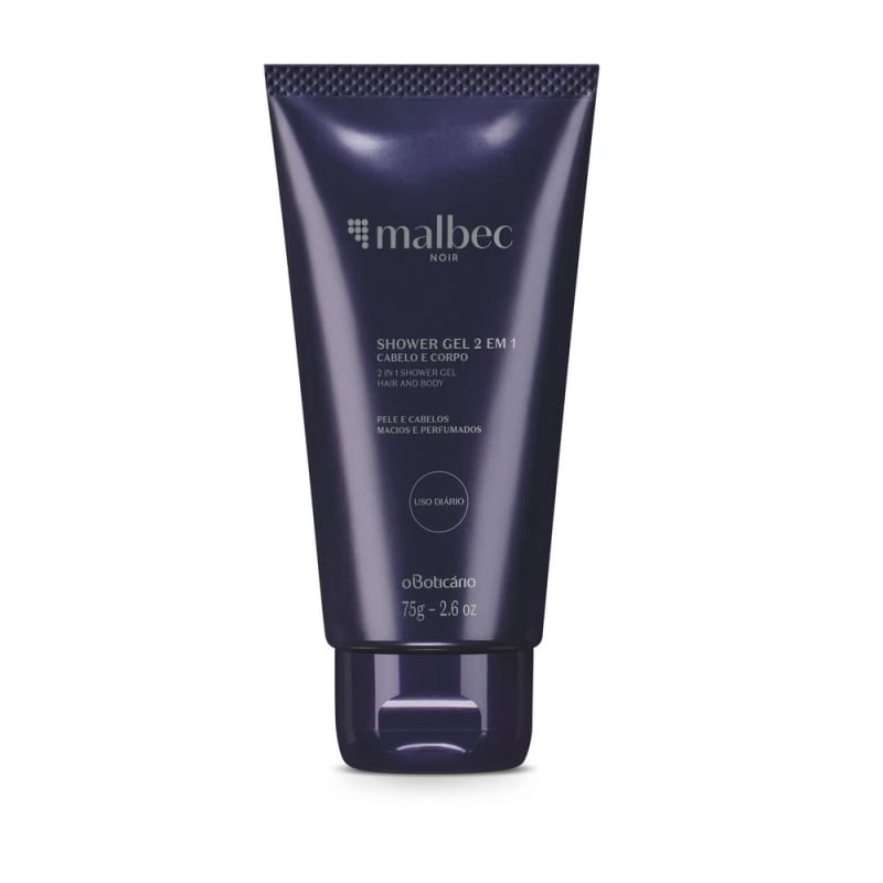 Shower Gel Cabelo E Corpo Malbec Noir, 75 g