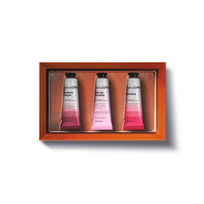 Kit Presente Nativa Spa Creme para as Mãos: Ameixa 30ml + Ameixa Negra 30ml + Flor de Ameixa 30ml
