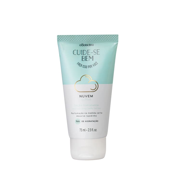 Kit Presente Cuide-se Bem Nuvem: Loção Corporal 75ml + Body Splash 60ml + Creme para Mãos 30g