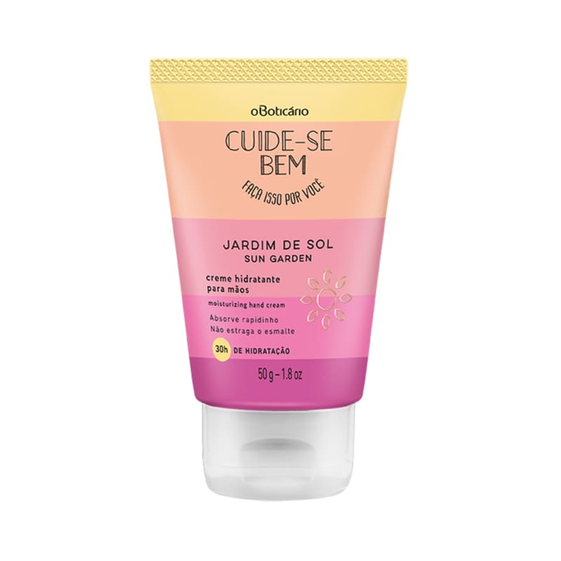 Creme Hidratante para Mãos Cuide-Se Bem Jardim de Sol, 50 g