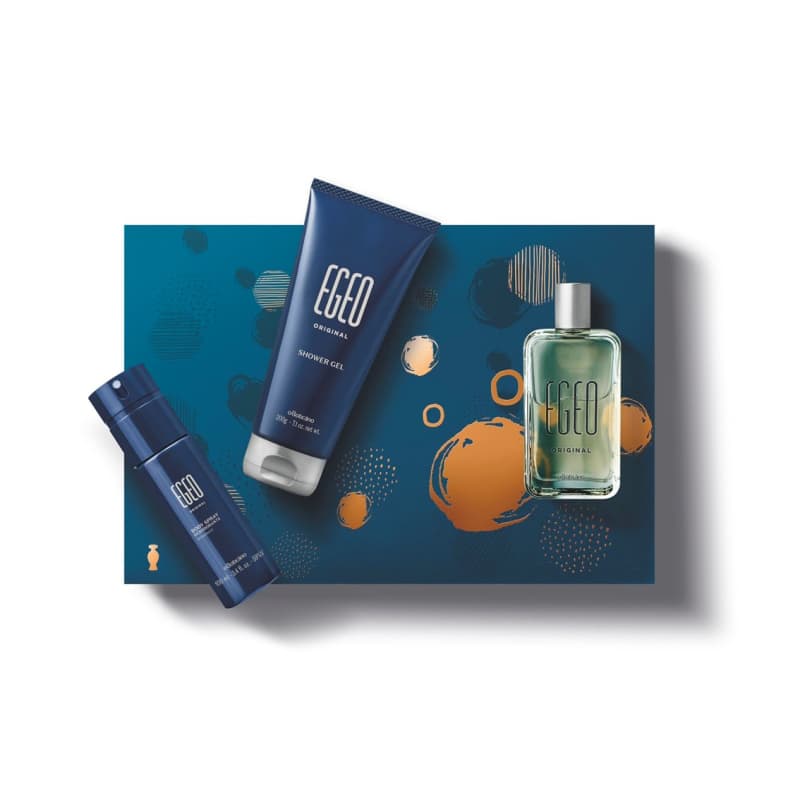 Kit Presente Eeo Original Desodorante Colonia 90ml Body Spray 100ml Shower Gel 200g