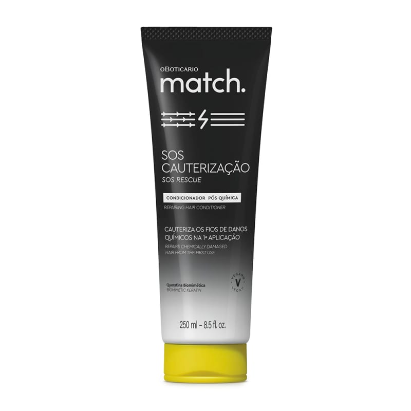 o Boticário Match SOS Cauterização - Condicionador Pós-Química 250ml