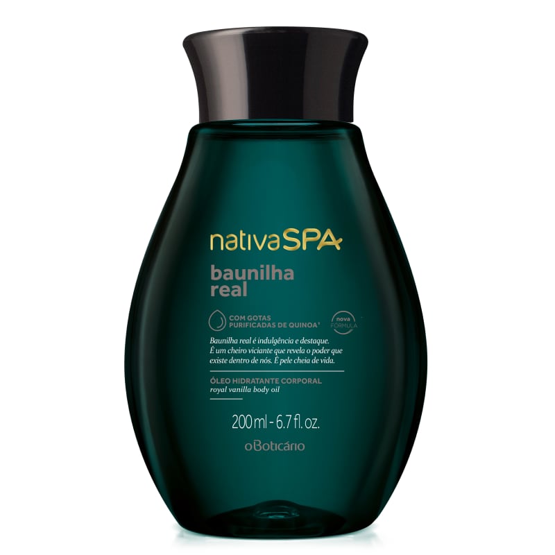 Óleo Desodorante Hidratante Corporal Nativa SPA Baunilha Real 200ml