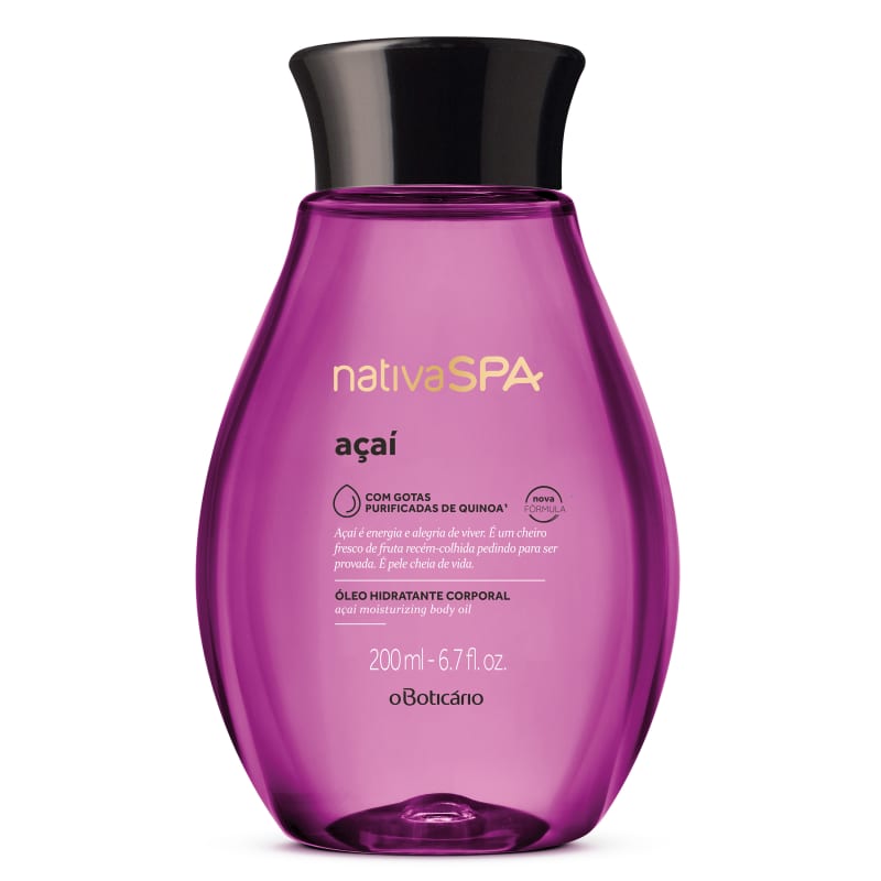 Óleo Desodorante Hidratante Corporal Nativa SPA Açaí 200ml