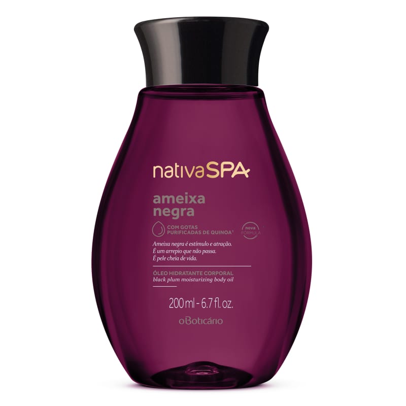Óleo Hidratante Corporal Nativa SPA Ameixa Negra, 200ml