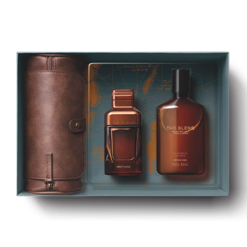 Kit Presente Dia dos Pais The Blend: Eau de Parfum 100ml + Shower Gel 250g + Nécessaire