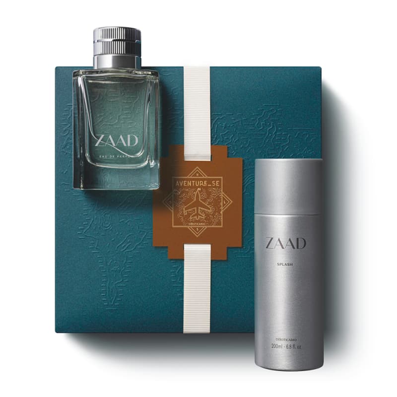 Kit Presente Zaad: Eau de Parfum 95ml + Body Splash 200ml