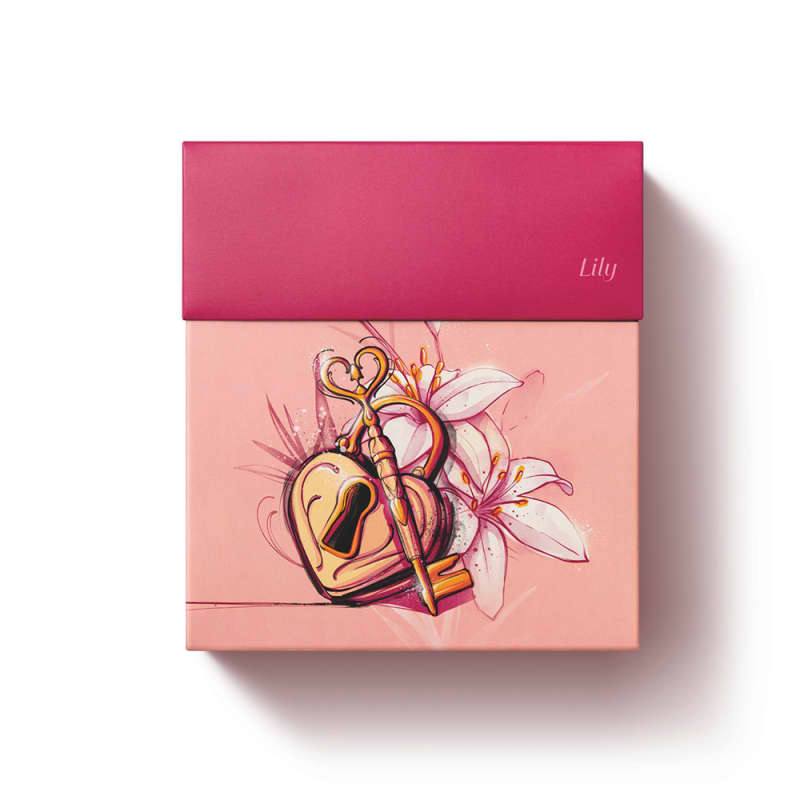 Kit Presente Lily: Eau de Parfum 75ml + Creme Acetinado 250g + Caixa de Presente
