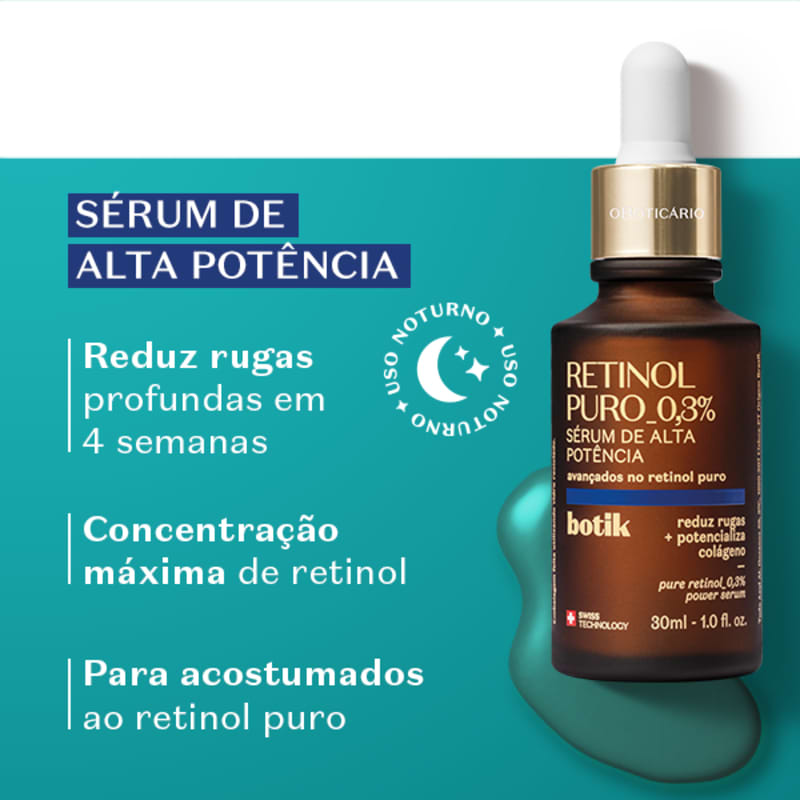 Retinol no rosto que serve