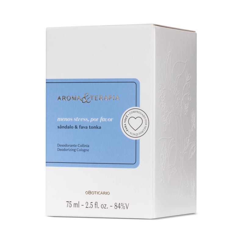 Aroma & Terapia Menos Stress, Por Favor Desodorante Colônia 75ml