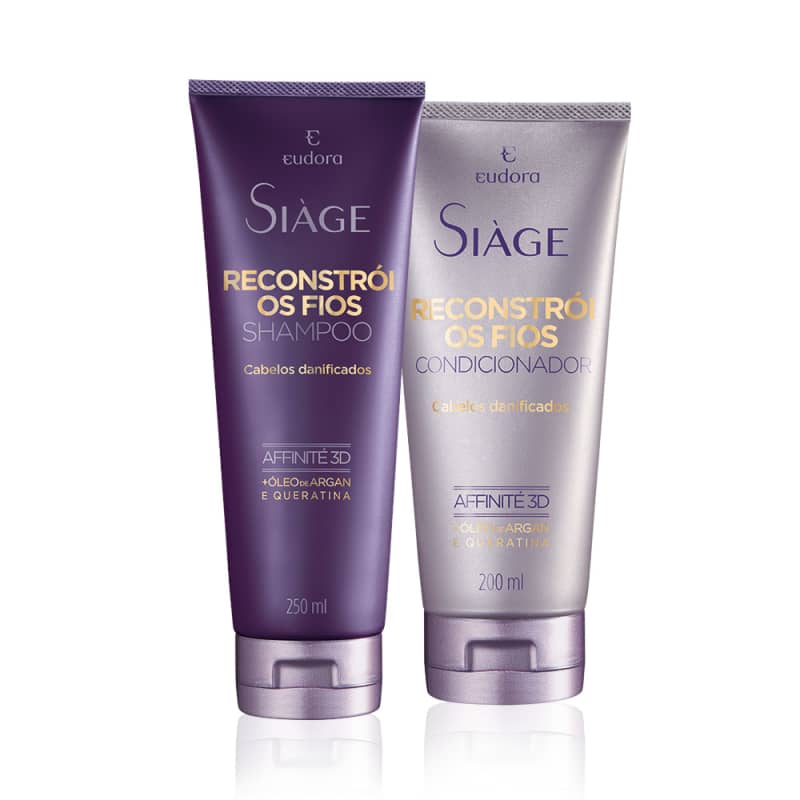 Kit Siàge Reconstrói os Fios: Shampoo + Condicionador