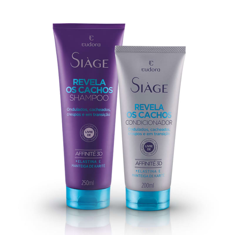 Kit Siàge Revela os Cachos: Shampoo + Condicionador