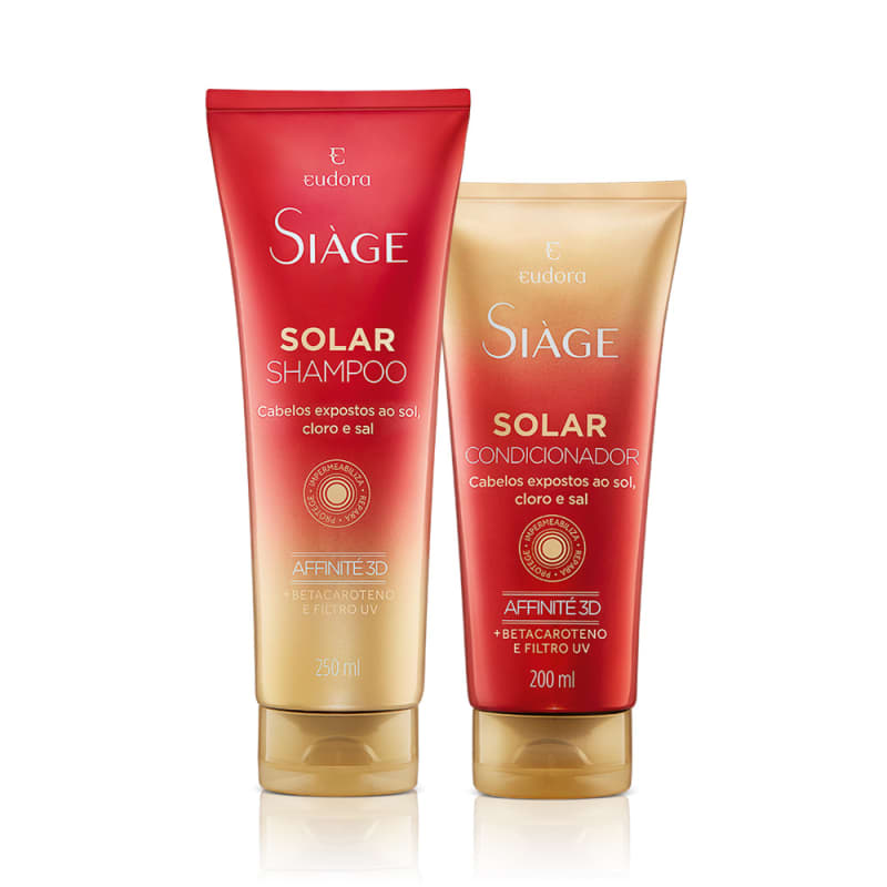 Kit Siàge Solar: Shampoo + Condicionador