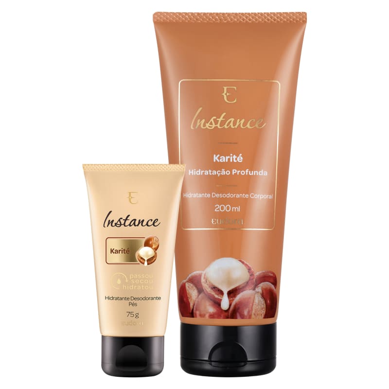 Kit Instance Karité Hidratante Desodorante + Hidratante Pés