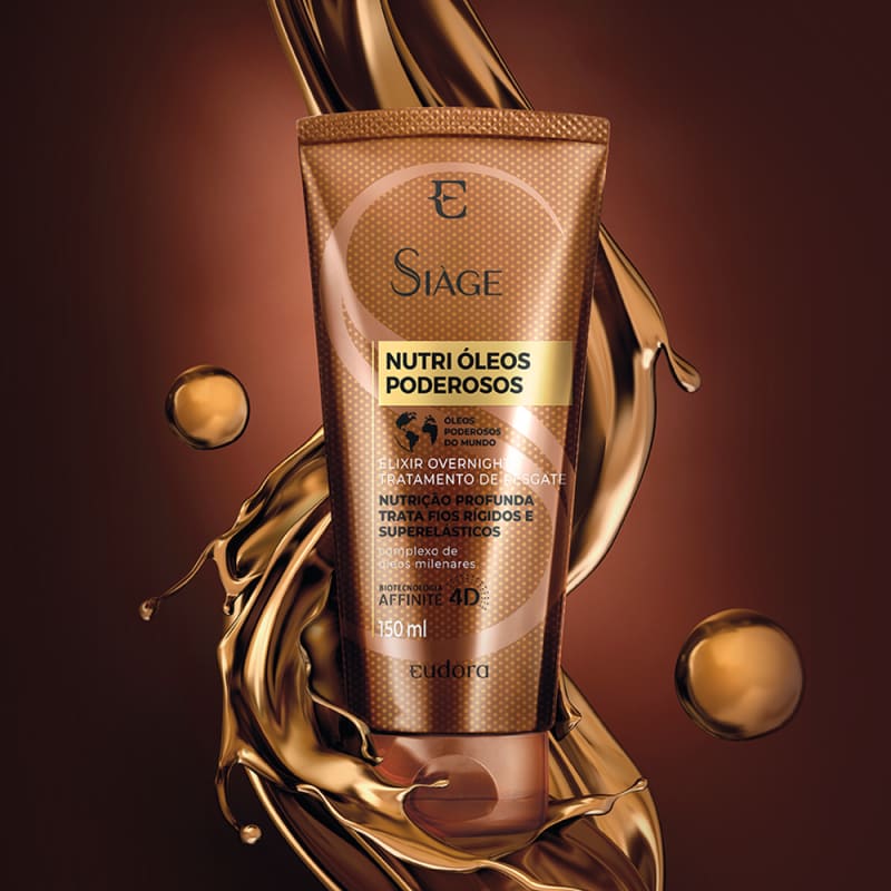 Kit Siàge Nutri Óleos Poderosos Shampoo + Condicionador + Tratamento Overnight
