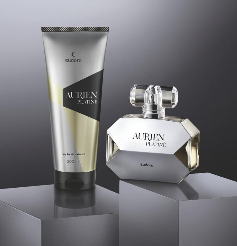 Kit Aurien Platiné Colônia Desodorante + Loção Hidratante