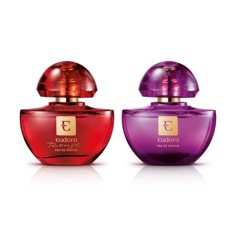 Kit Eudora Eau de Parfum 35ml + Eudora Rouge 35ml + Embalagem
