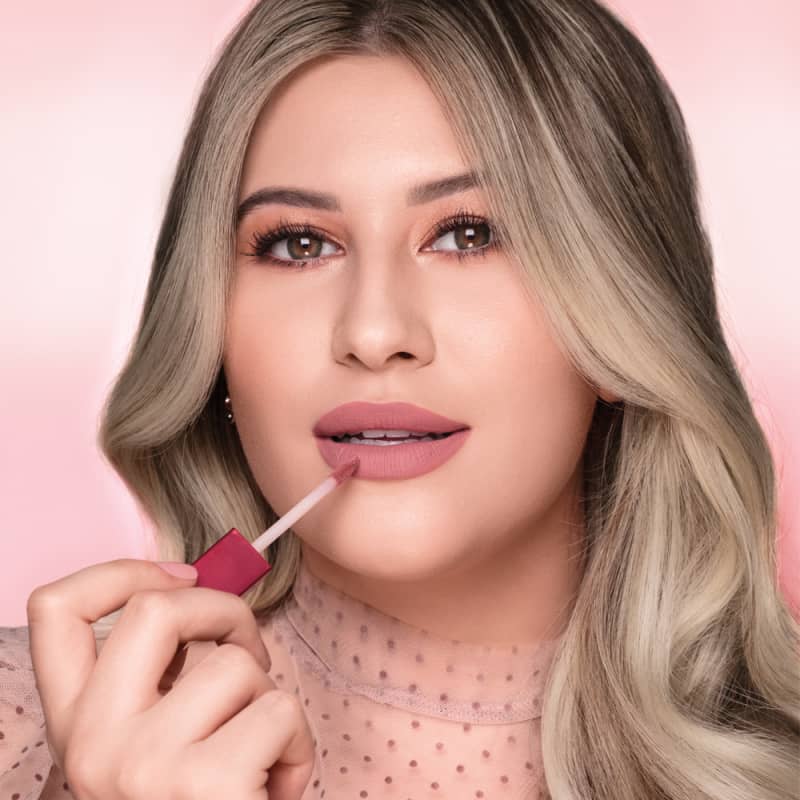 Batom Líquido Niina Secrets Skinny Matte Rose Gardênia 4ml