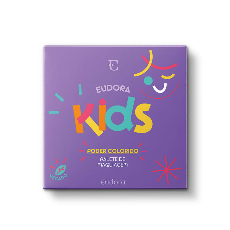 2 Paleta 12 Sombras Coloridas Kit Infantil Crianças Bonita