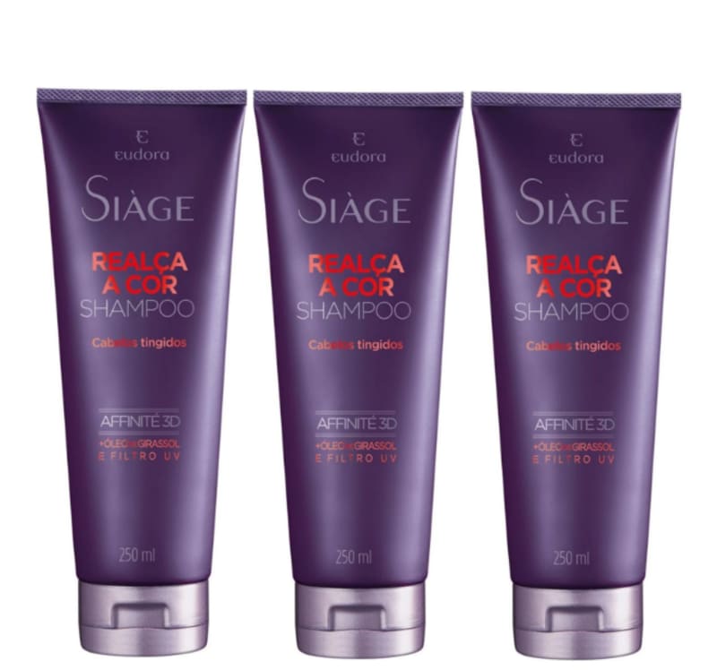Kit Siàge Realça a Cor Shampoo 3 Unidades
