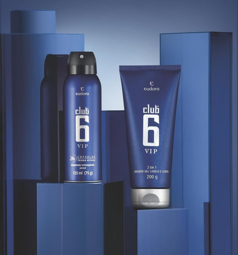 Kit Club 6 Vip Desodorante + Shower Gel