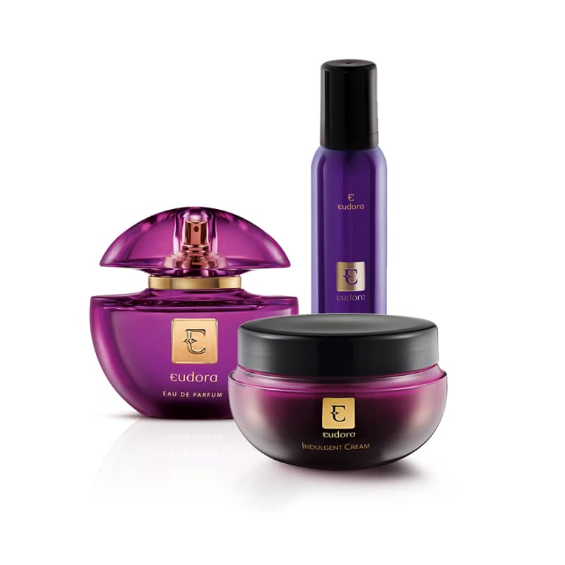 Conjunto Eudora Feminino - Eau de Parfum 75ml + Mousse de Banho 150g + Hidratante Desodorante 250g