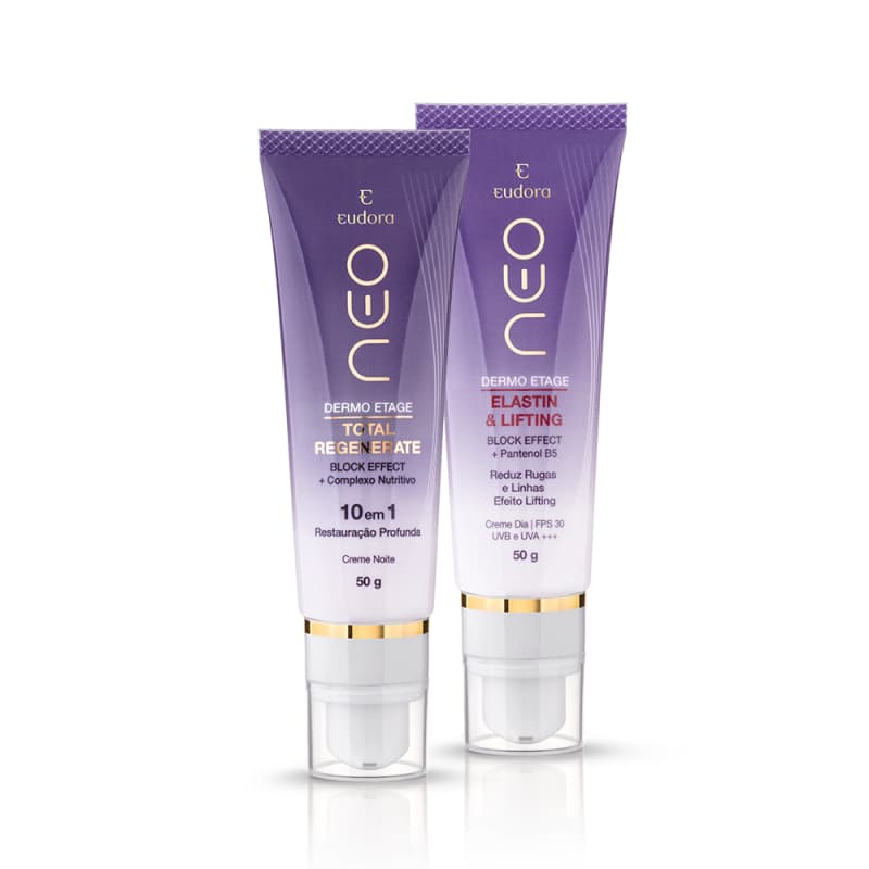 Kit Neo Dermo Etage Creme Noturno Regenerate + Elastin e Lifiting