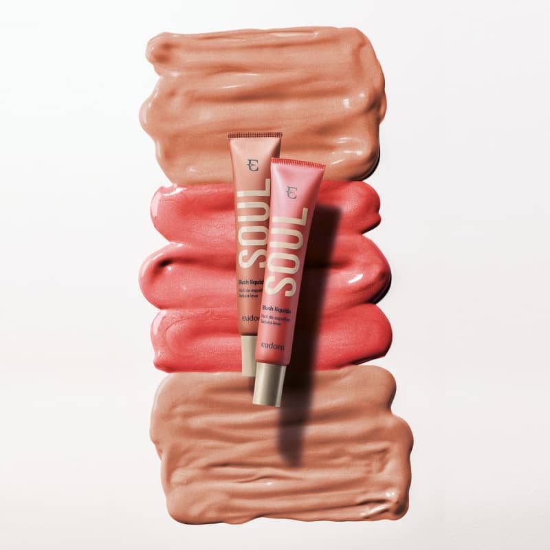 Kit 2 Blushs Líquidos Soul Pêssego Saudável + Rosa Coradinho