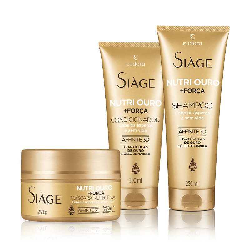 Kit Siàge Nutri Ouro Shampoo + Condicionador + Máscara Versão