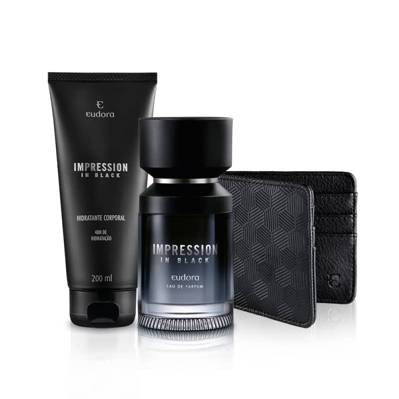 Kit Impression Black + Carteira