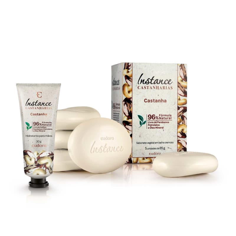 Kit Castanharias Castanha Creme Para Mãos + Sabonete