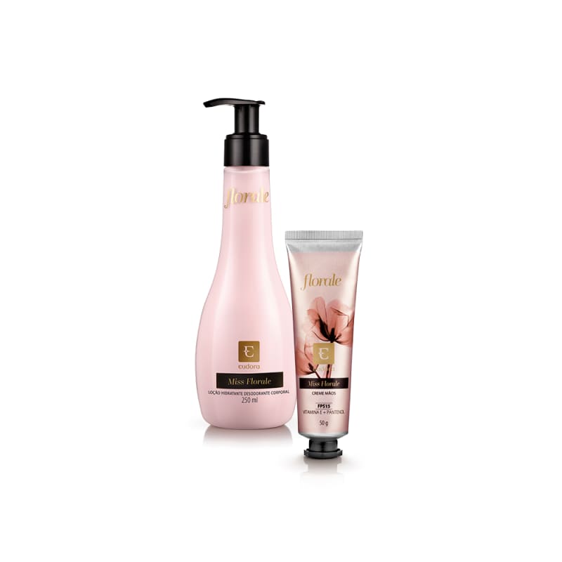 Kit Miss Florale Creme Mãos + Hidratante Desodorante