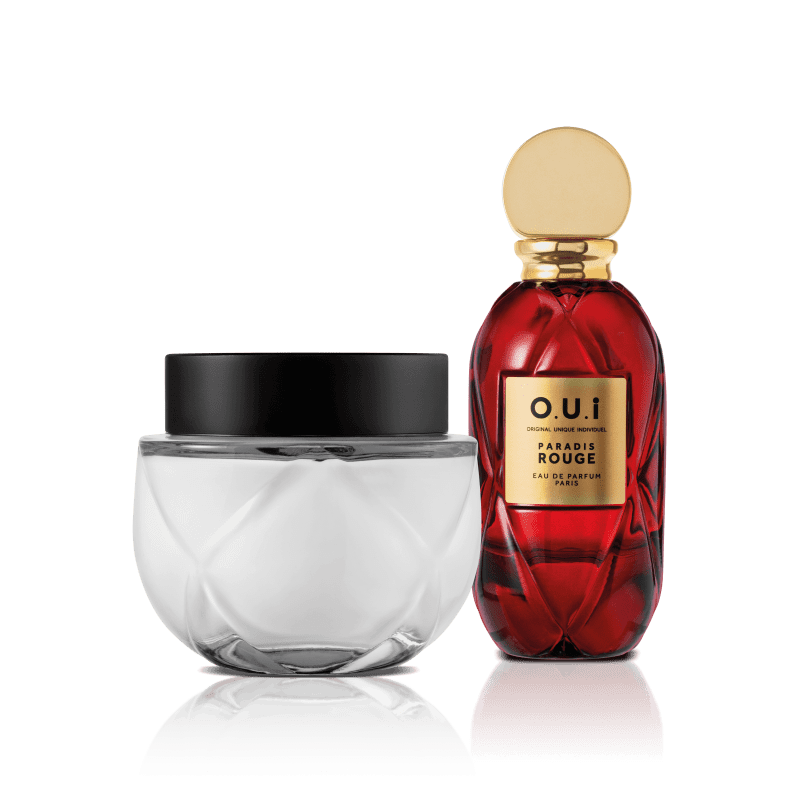 Kit O.U.i Paradis Rouge - Eau de Parfum 75ml + Crème Riche 200g