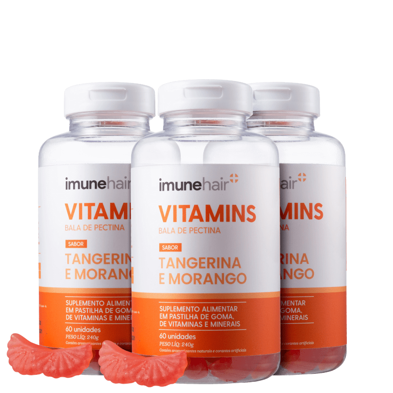 Kit Imunehair Vitamins Bala de Pectina Trio (2 Produtos)