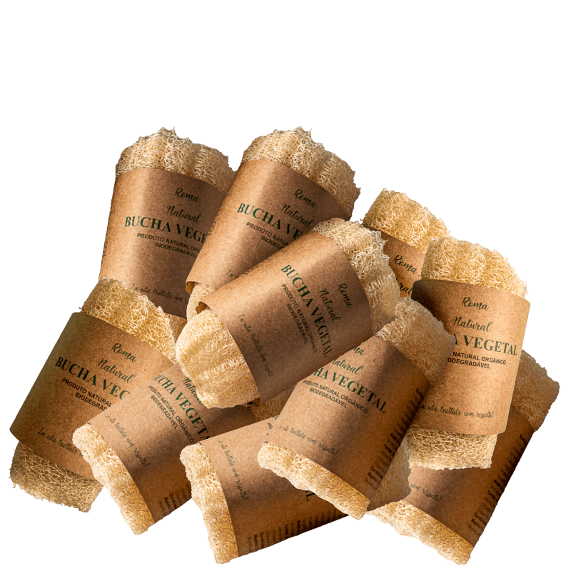 Kit Roma Natural Bucha Vegetal - Esponja Orgânica (10 Unidades) Menor preço em Kit Roma Natural Bucha Vegetal - Esponja Orgânica (10 Unidades)