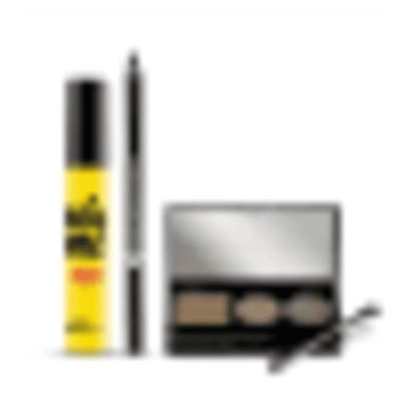 Kit Paleta Sobrancelha Escurete + Máscara Exagerada Volume + Lápis Olhos Pretuco + Caixa Cubo M