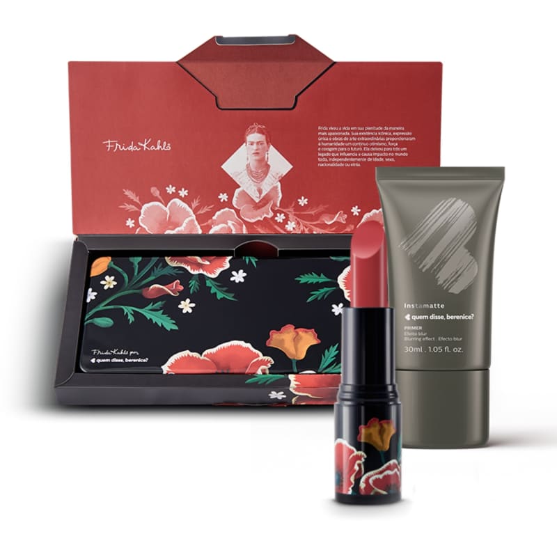 Coleção Frida Kahlo - Paleta + Batom + Primer