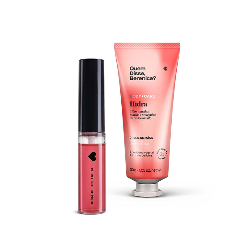 Kit Hidra Creme Mãos + Beats Zodiac Hidraoil Tint Labial Elemento Fogo