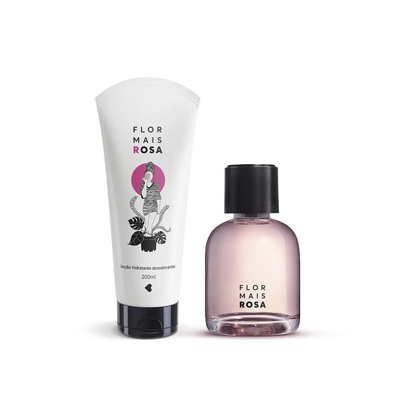 Kit Flor Mais Rosa: Desodorante Colônia 75ml + Loção Hidratante Desodorante 200ml