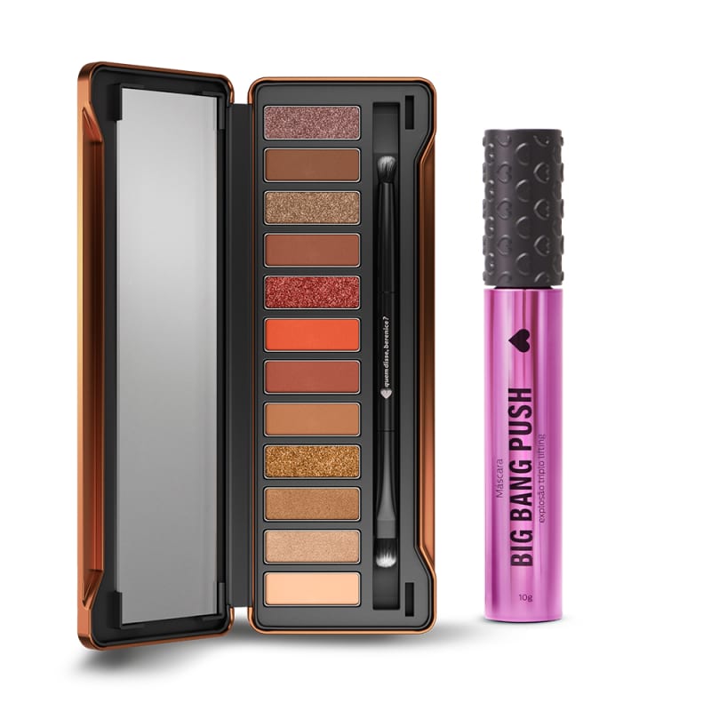 Kit Máscara Big Bang PUSH + Paleta de Sombras Adoro Bronzes