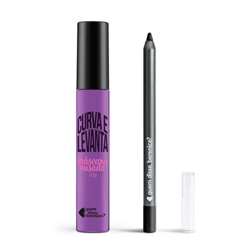 Kit Máscara Ousada Curva e Levanta + Lápis Olhos Pretuco