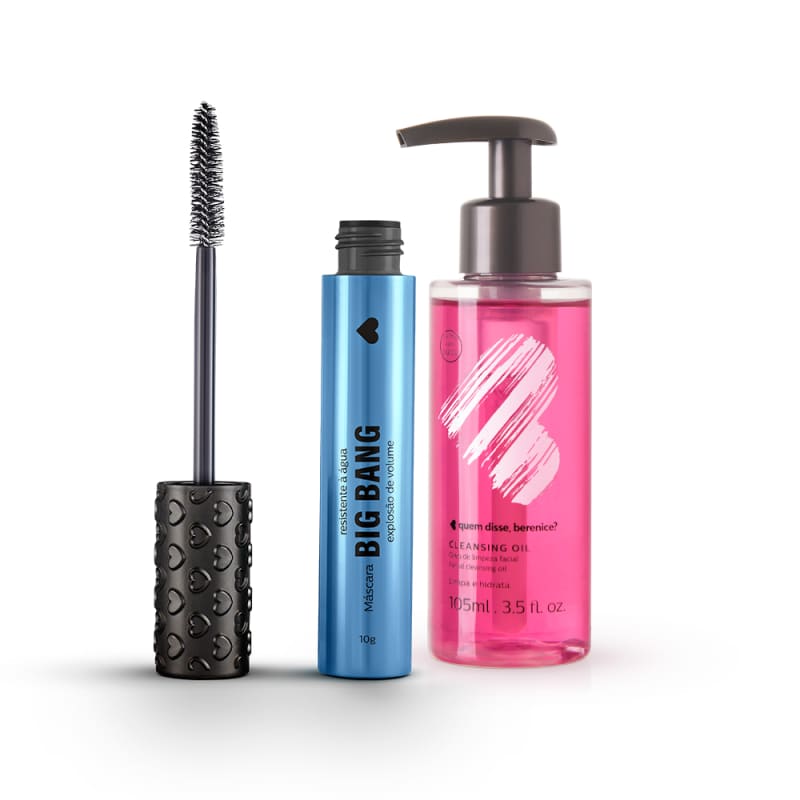 Kit Cleansing Oil + Máscara Big Bang Resistente à Água