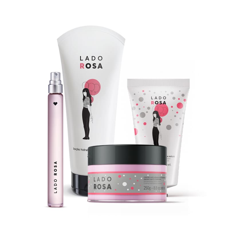 Kit Lado Rosa Hidratação Perfumada